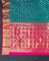 SC3883 - Satin Saree With Copper Zati Along With Stone